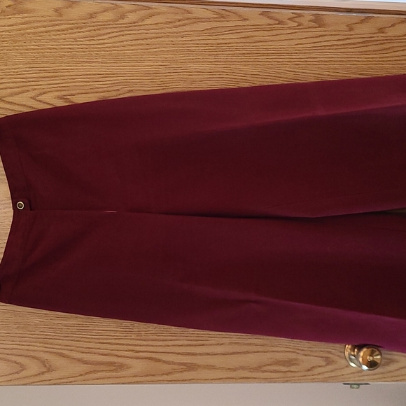 Vintage Custom Made VOGUE AMERICAN DESIGNER ORIGINAL Purple Corduroy Pant Suit - Picture 2 of 8